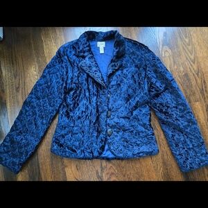 Tracy Porter Velvet Quilter Jacket‎ Size 6-8